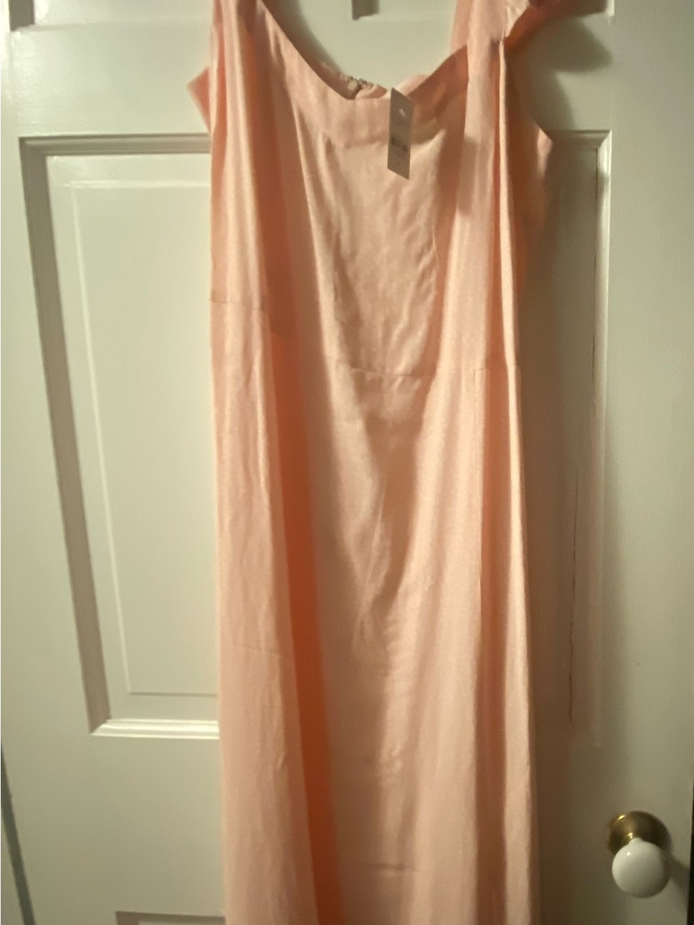 LOFT Pink Ruffle Strap Dress - Picture 3 of 5